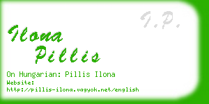 ilona pillis business card